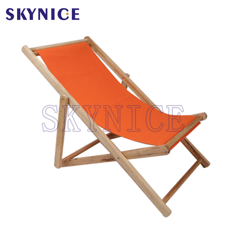 2020 New products outside Wooden Sun Lounger Ghế